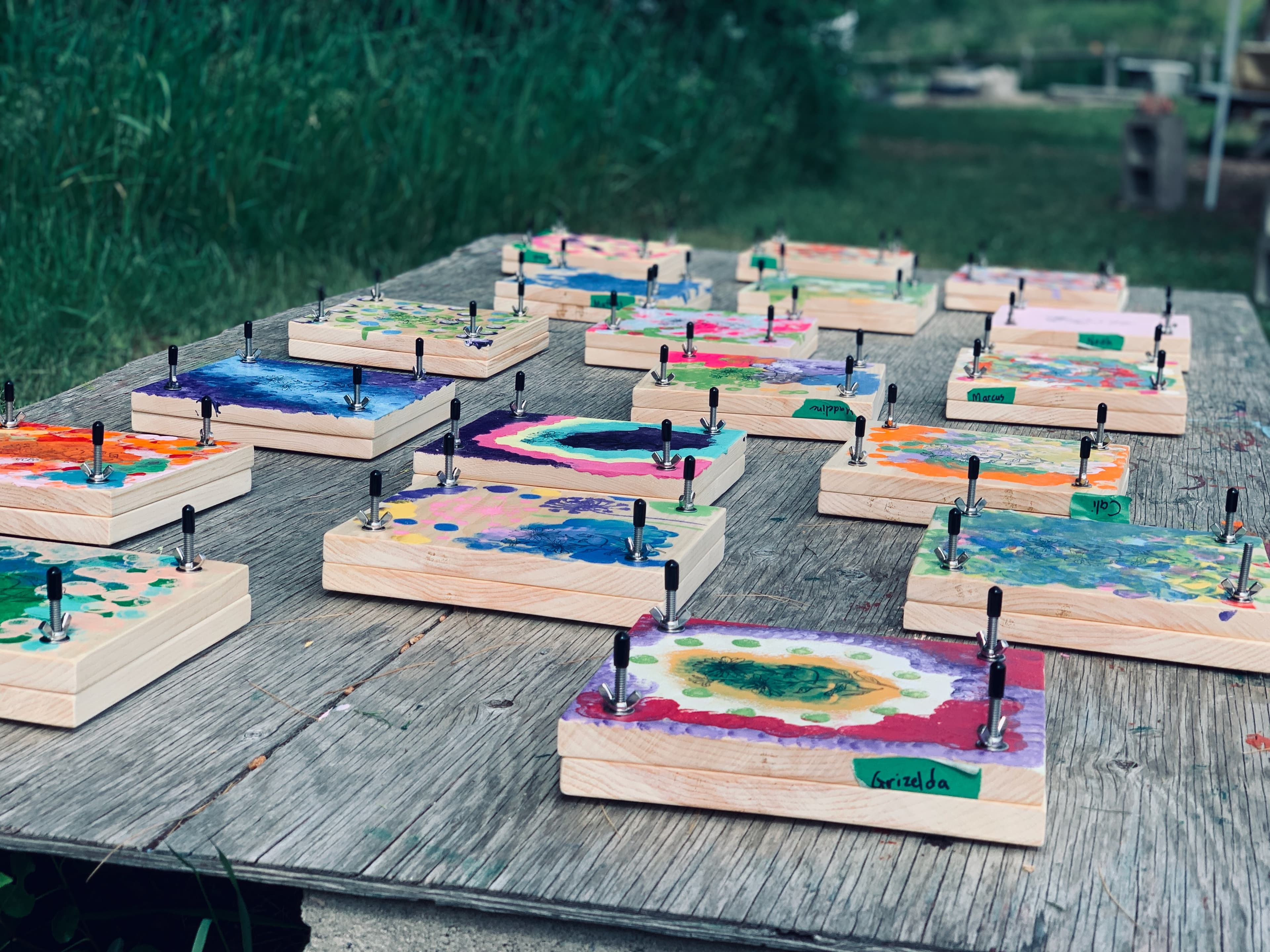 Children in an outdoor learning setting